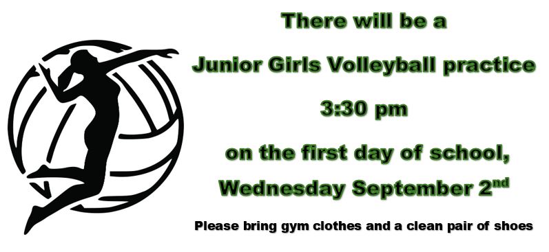 Junior Girls Volleyball Practice
